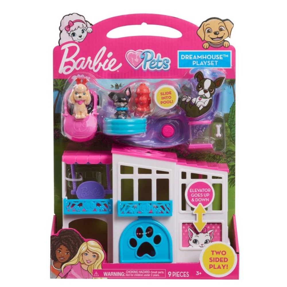 Barbie Pets Dreamhouse Playset: Animal Figure Doll Set